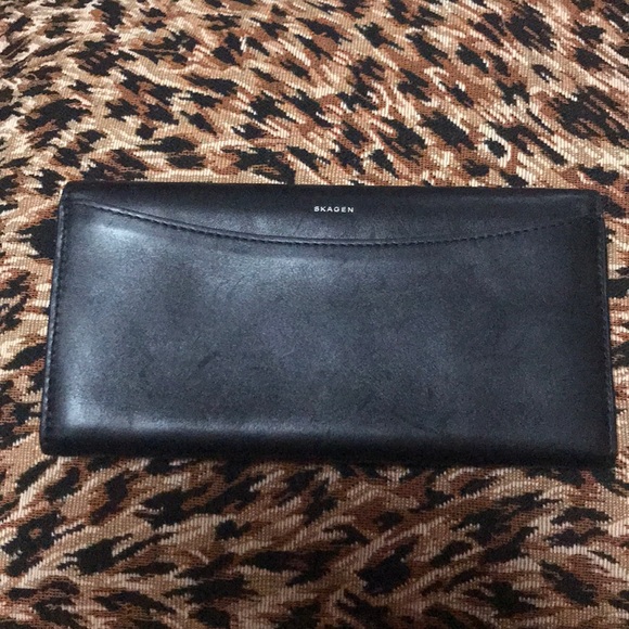 Skagen Handbags - SKAGEN Denmark Black Leather Wallet
